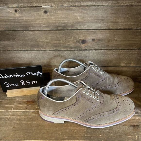 Mens‎ Johnston & Murphy Flex System Sheepskin Wingtip Dress Shoes Size 8.5 M main image 5